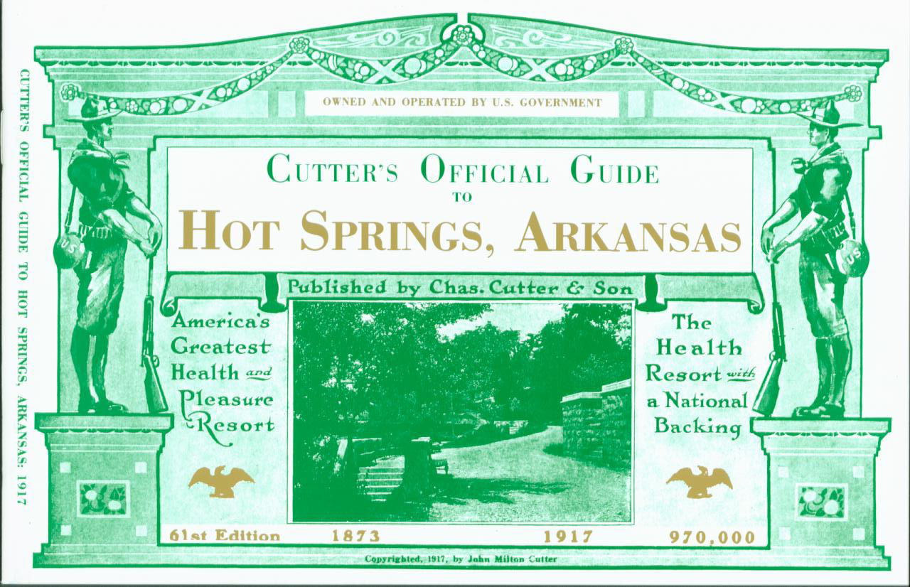 cutter's official guide to hot Springs, arkansas. vist0057 frontcover